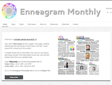 Tablet Screenshot of enneagram-monthly.com